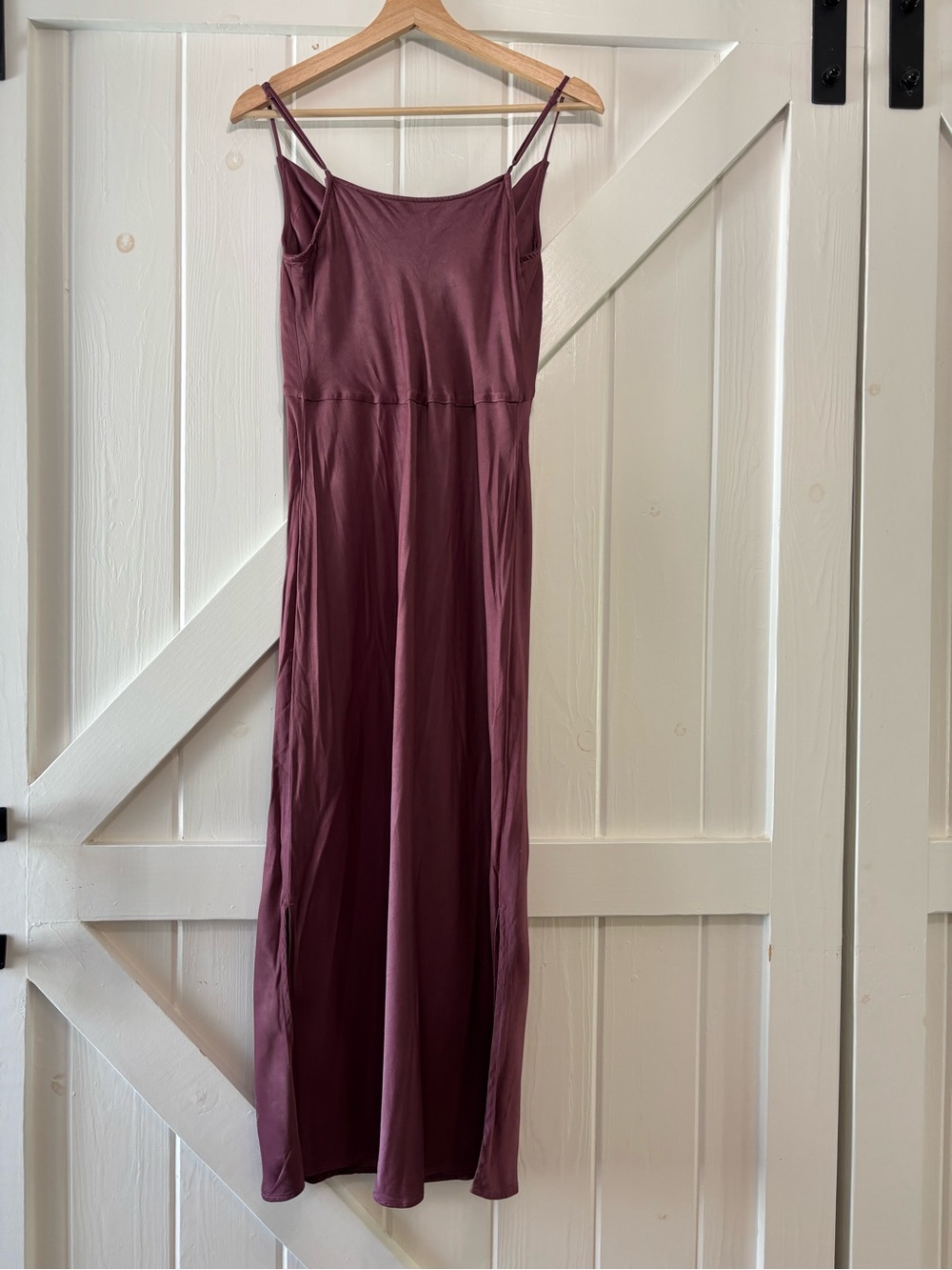 Anthropologie Bias Slip Dress Plum Purple Cowl Neck Viscose Midi Y2K Small - Picture 3 of 8